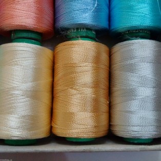 Set Lot of FLUORESCENT 150/2 Denier Viscose Rayon Thread Yarn Hand Machine Embroidery